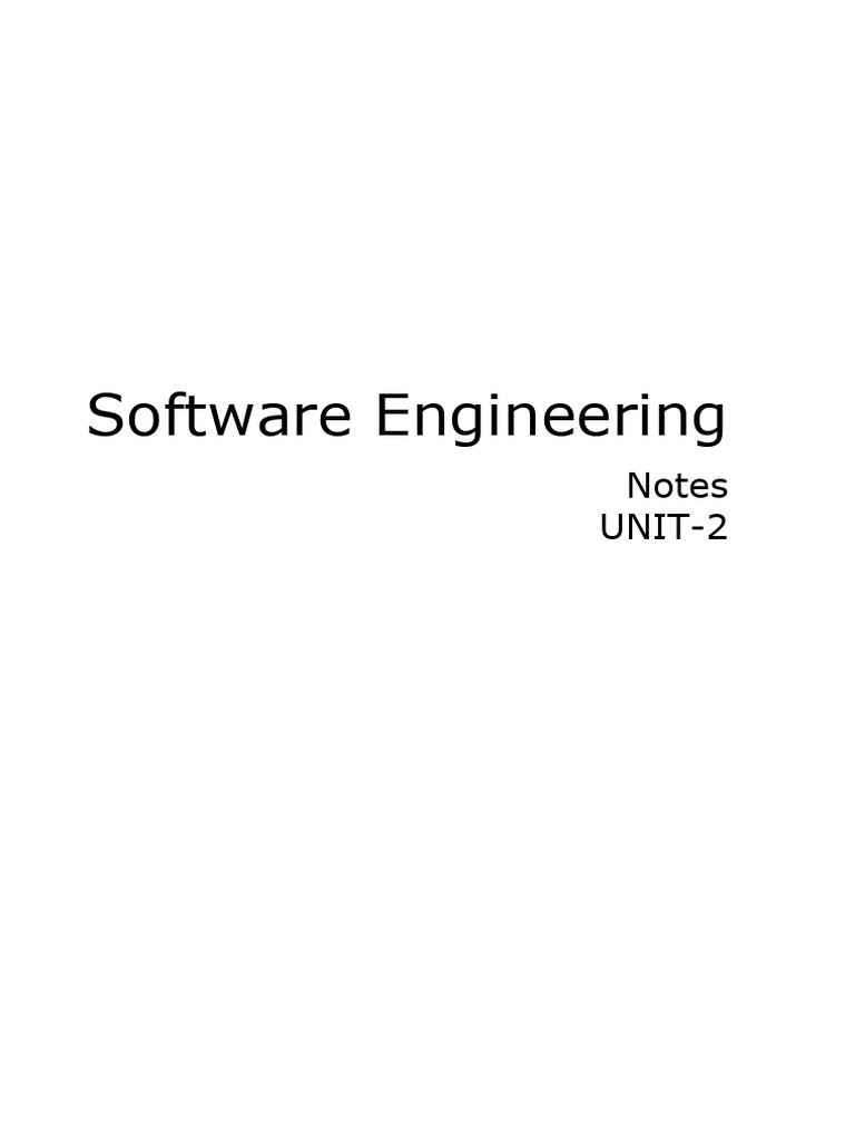 Unit II SE Notes Part-A | PDF | Software | Software Prototyping