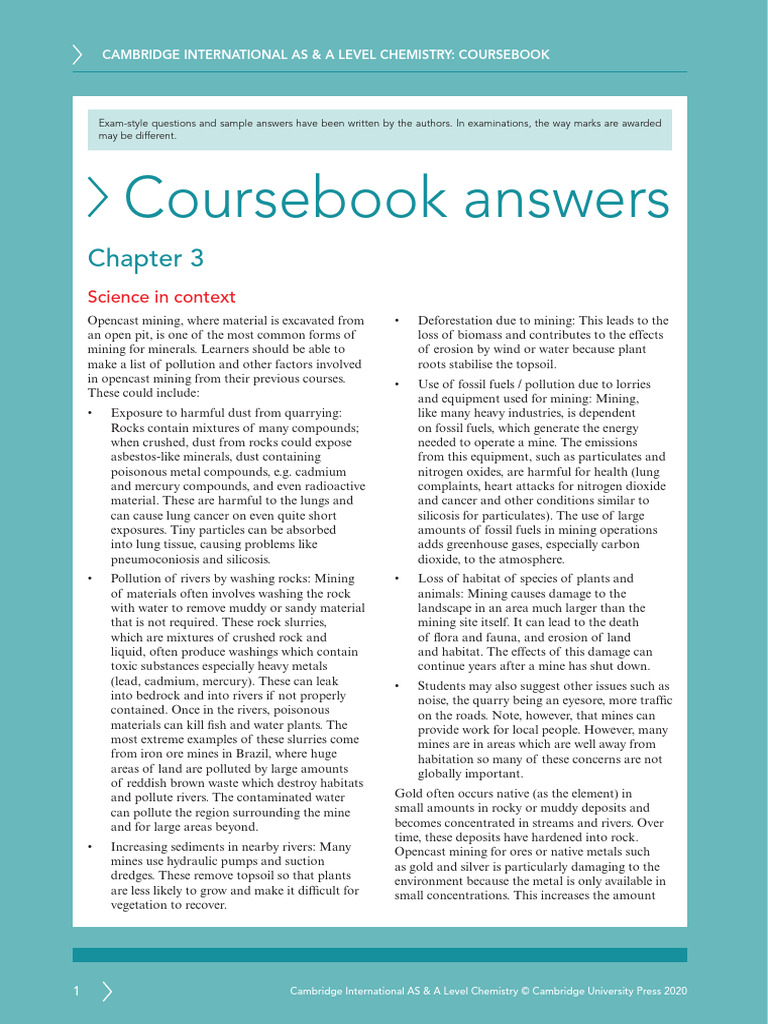 Coursebook answers chapter 3 asal chemistry pdf mole unit cyanide