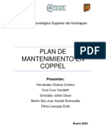 Proyecto de Admon de Mantenimiento Coppel Cronograma