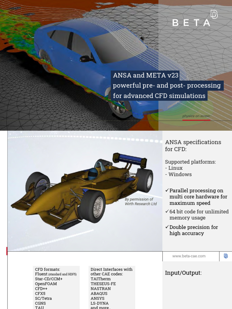 ANSA User Guide for CFD Simulations | PDF | Finite Element Method ...