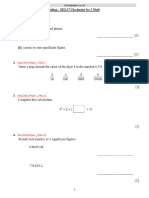 2022 - 17 Place Value Ordering and Rounding Checkpoint - Sec - 1 Mathematics