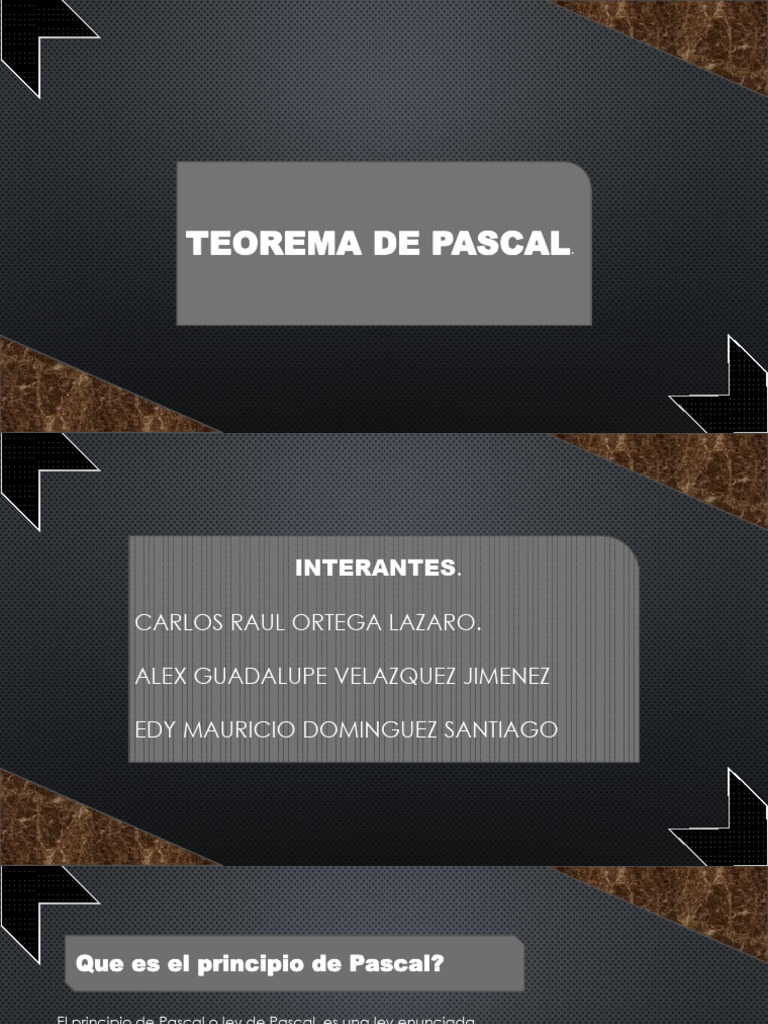 Principio de Pascal en Hidráulica | PDF | Presión | Líquidos