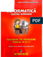 Doru Popescu Anastasiu - Culegere de Probleme Pascal Si C++ Editia A II A