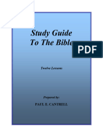 Study Guide To The Bible