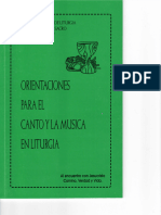 Orientaciones para El Canto y Música en Liturgia CEB