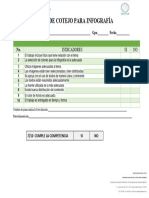 Lista de Cotejo Infografía