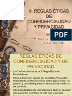 9.reglas Éticas de Confidencialidad y Privacidad