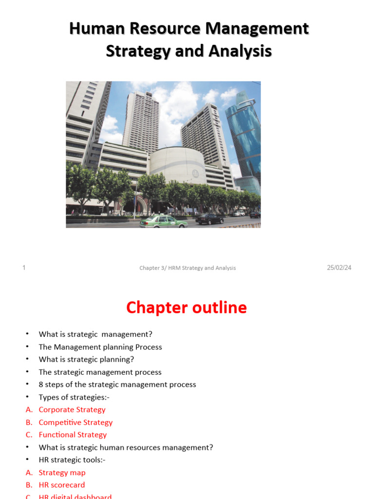 Chapter 3 Hrm Pdf Strategic Management Human Resource Management