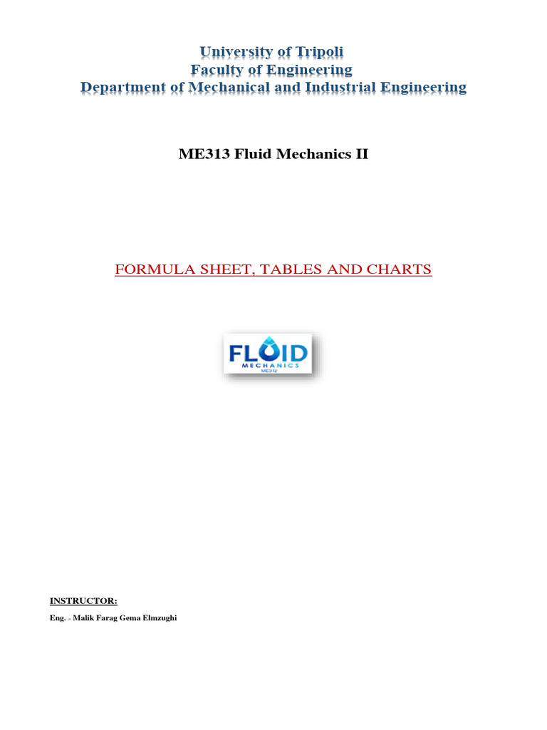 Formula Handout 313+312 | PDF | Airfoil | Lift (Force)