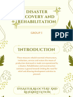 Group 3 Disaster Recovery and Rehabilitation