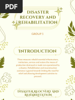 Group 3 Disaster Recovery and Rehabilitation