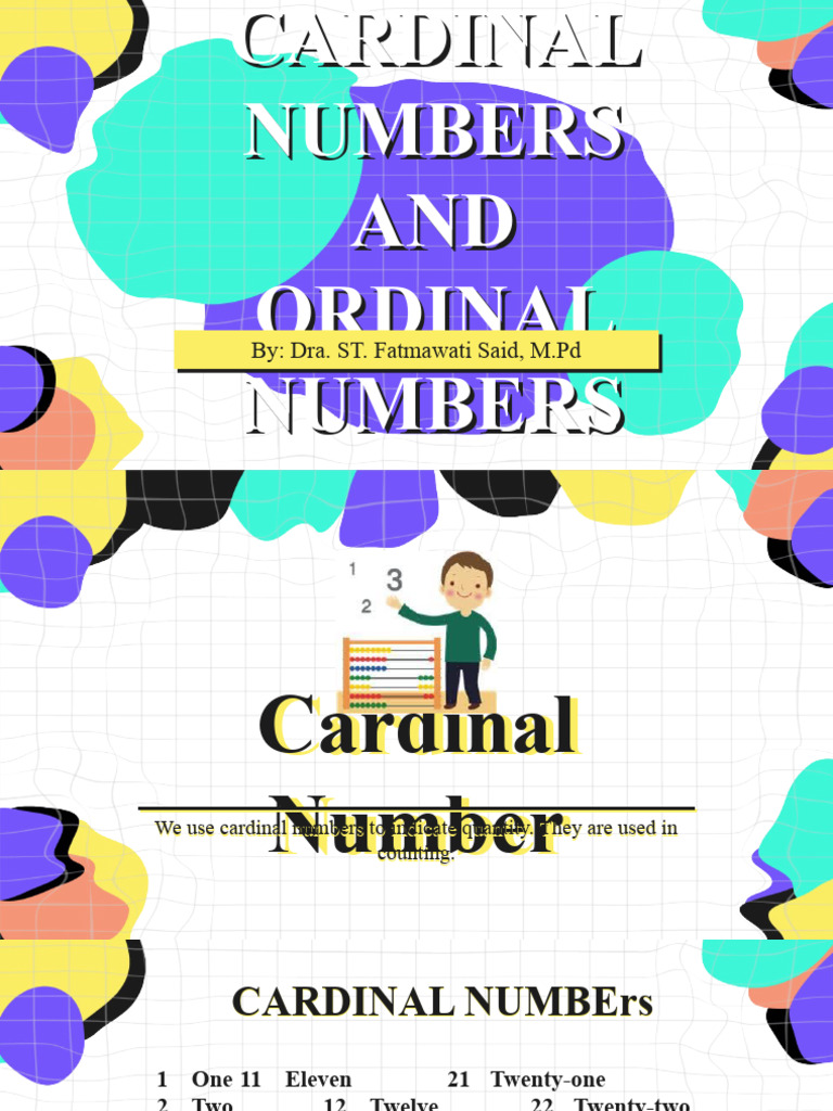 Cardinal Numbers N Ordinal Numbers | PDF