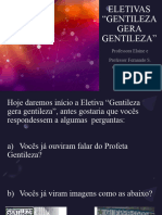 Eletivas "Gentileza Gera Gentileza"