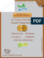 Electrostatique Électrocinétique Examen 01