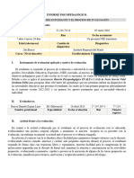 Informe Psicopedagogico Felipe Suazo