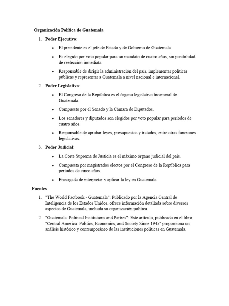 Estructura del Poder en Guatemala | PDF | Política