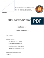 Etica, Sociedad Y Profesion: Evidencia 1.1 Cuadro Comparativo