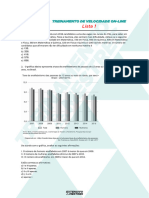 Treinamento de Velocidade - Lista 1