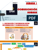 Semana 1 Comunicación Humana: Semana: 01 Área: A - B - C - D