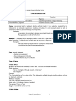 Multimodal Texts Claims Opinion Vs Assertion