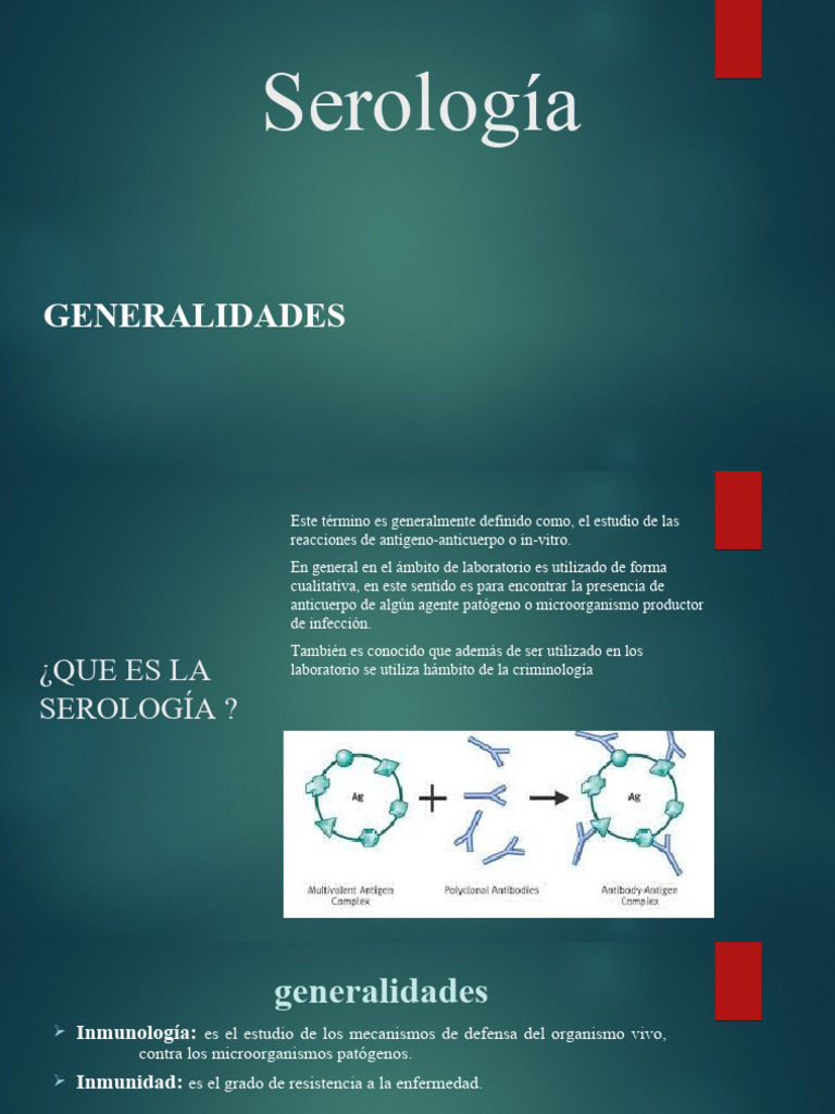 Introducción a la Serología y Diagnóstico | PDF | Sistema inmune ...
