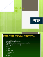 Sistem Pertanian Di Indonesia