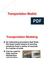 Transportation Models Problems