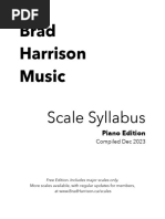 Major Scale Syllabus - Piano