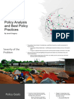 Comparative Policy Analysis and Best Policy Practices