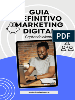 Ebook Marketing Digital Moderno Azul Cinza Capa para Ebook