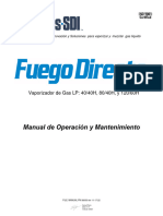 Manual Vaporizadores Direct Fired Spanish