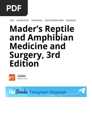 Mader's Reptile & Amphibian Medicine | PDF | Medicine | Surgery