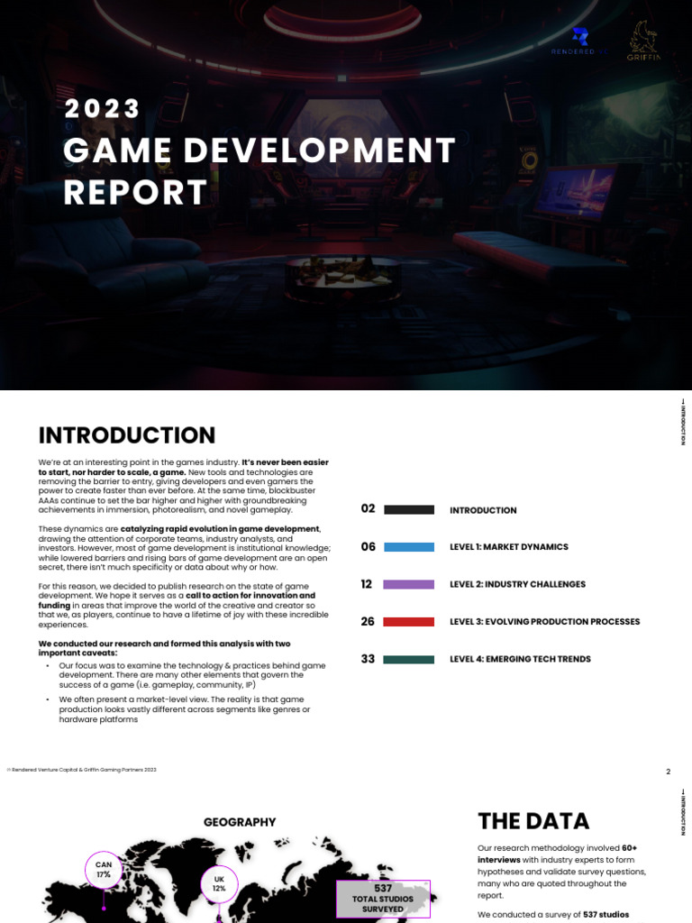 2023 Game Development Report Download Free Pdf 3 D Computer