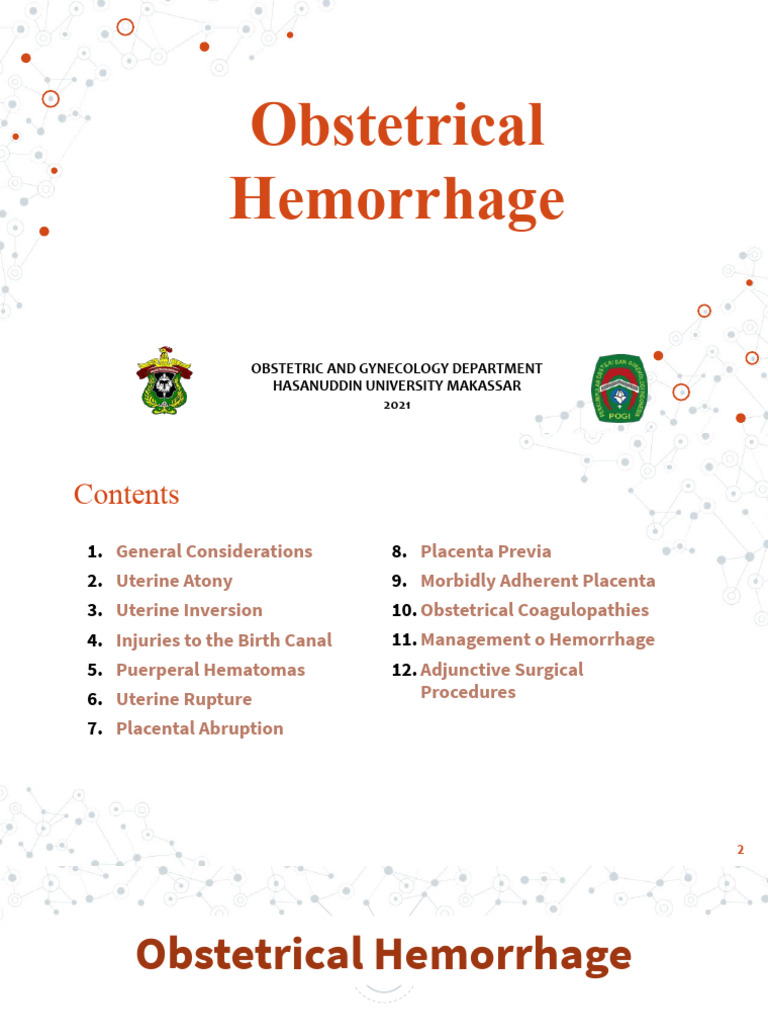 Obstetrical Hemorrhage Management Guide | PDF