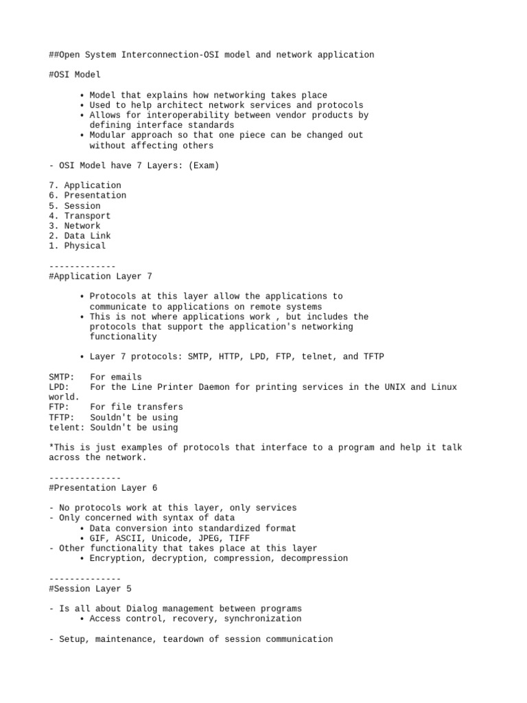 2 osi model and network application pdf
