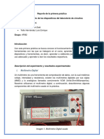 Práctica 1. Análisis de Circuitos