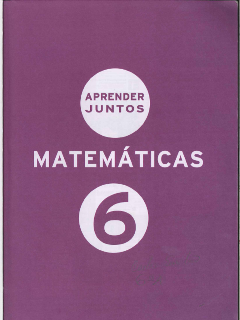 Aprender Juntos 6 Matematica Pdf