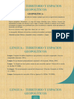 LENGUA - TERRITORIO Y ESPACIOS GEOPOLÍTICOS (Presentación)