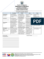 Group Presentation Rubrics