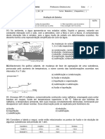 Teste Quimica 1 Ano Turma B