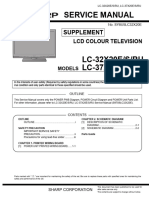 Sharp Lc-32x20e LCD TV SM