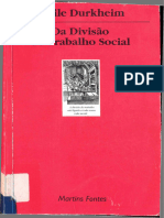 Da Divisão Do Trabalho Social - Émile Durkheim (2 Edição, 1999, Martins Fontes) (Arquivável)