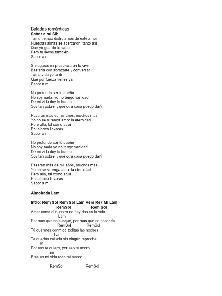 Baladas Románticas | PDF