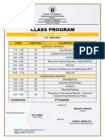 Apitong Class Program