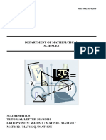 Department of Mathematical Sciences: MAT100K/302/4/2010