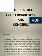 Court Awareness and Concern