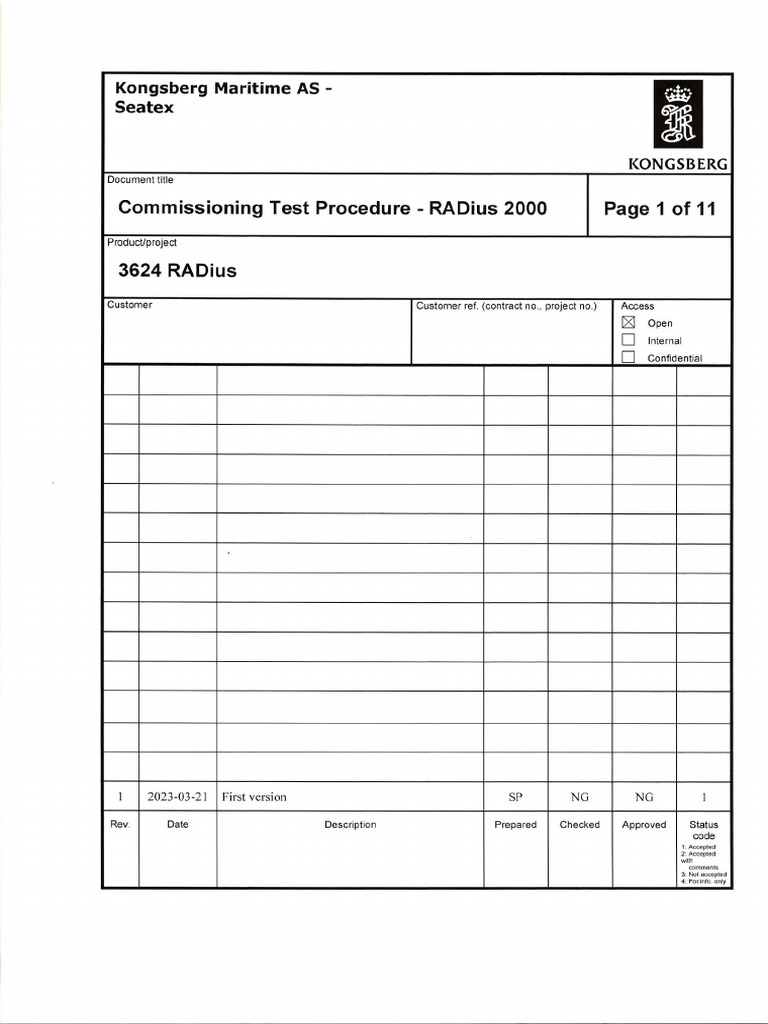 RADius 2000 Commissioning Procedure | PDF | Computer Science ...
