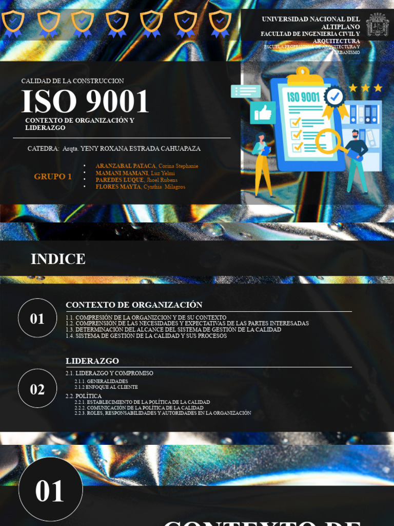 Iso 9001 - Contexto y Liderazgo | PDF | Calidad (comercial) | Gestión ...
