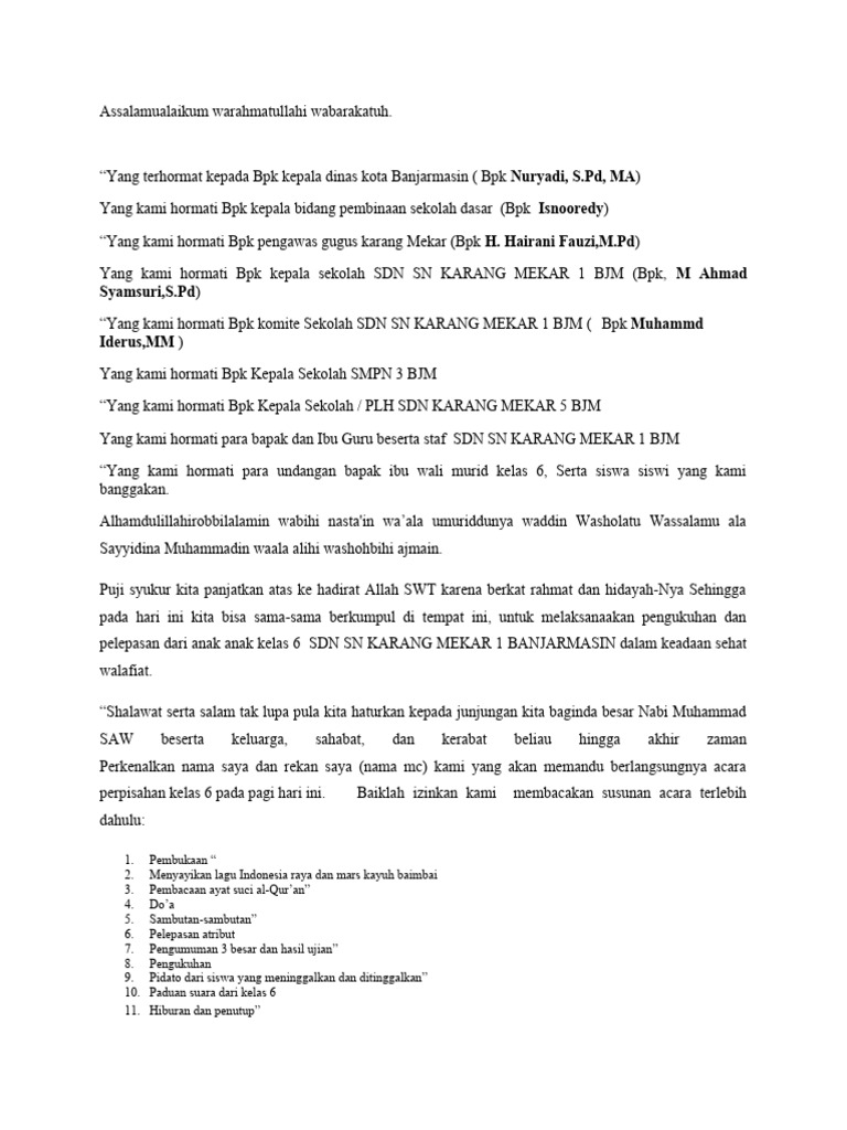 Susunan Acara Mc Pdf