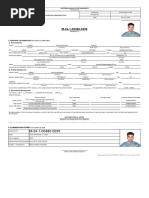 I. Personal Information A. Personal Data: (To Be Filled in by APPLICANT)